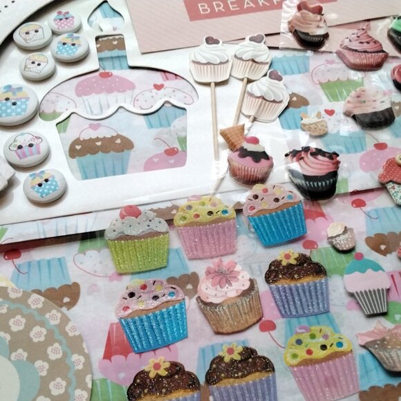 Cupcake Theme Junk Journal & Decorating Scrap Pack - Picture 6 of 9